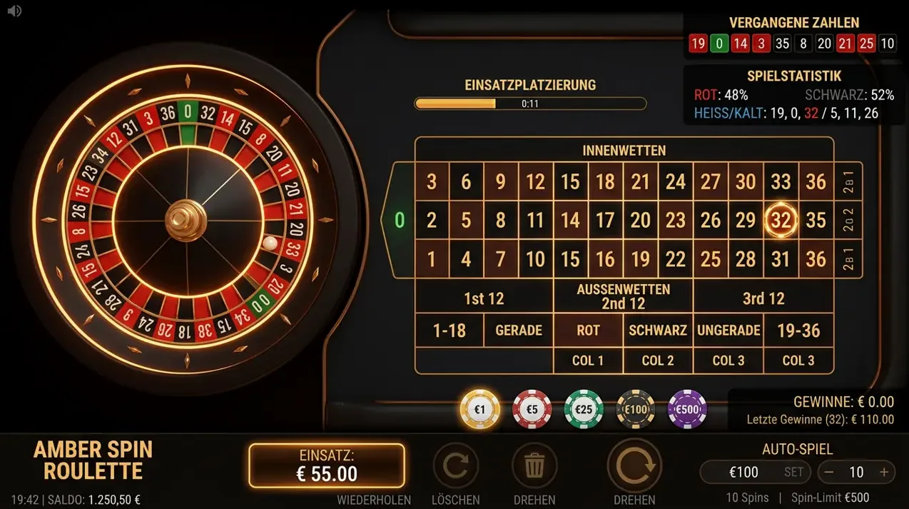 Tischspiele im Lolly Spins